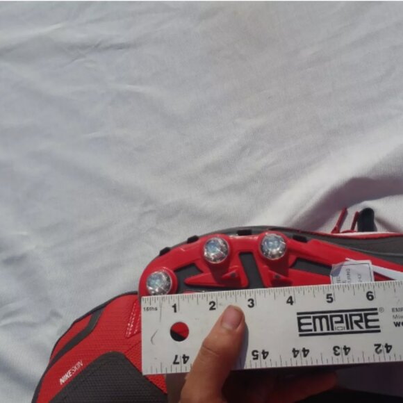 RED AUTHENTIC NIKE ALPHA PRO 2 FOOTBALL CLEATS 742766-630 MEN\'S 13 ASO 00117 main image 6